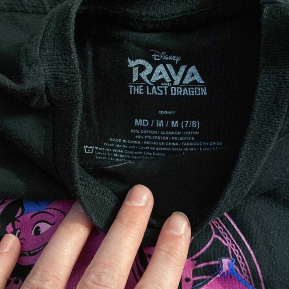 Girls Disney Raya & the Last Dragon tee size Med 7/8 - Picture 3 of 3